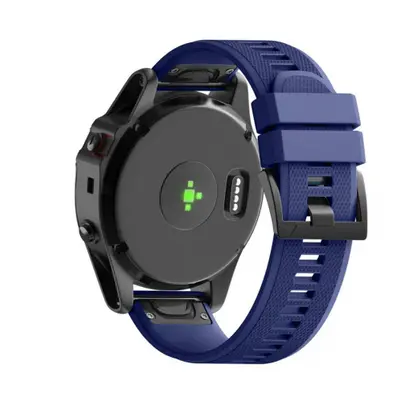 BStrap Silicone Acton szíj Garmin Fenix 5 / 6 / 6 Pro / 7 / 8 47mm / E, dark blue (SGA001C03)