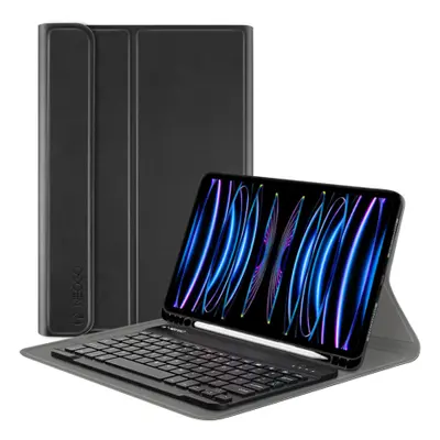 NEOGO Smart Cover Keyboard tok iPad Pro 11'' 2018-2022, fekete