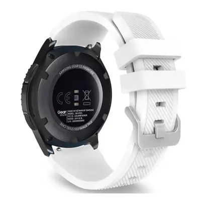 BStrap Silicone Sport szíj Samsung Gear S3, white (SSG006C22)