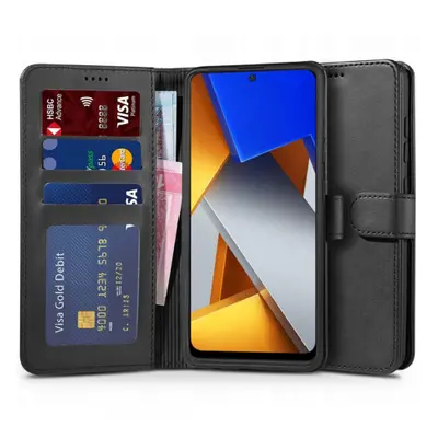 Tech-Protect Wallet könyv tok Xiaomi Poco M4 Pro 4G, fekete