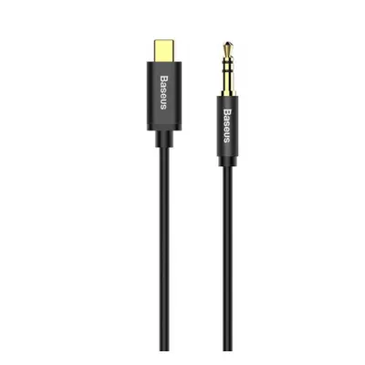 Baseus Yiven audio kábel USB-C / 3.5mm jack 1.2m, fekete (CAM01-01)