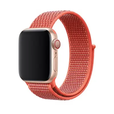 BStrap Nylon szíj Apple Watch 42/44/45mm, Coral Pink (SAP005C23)