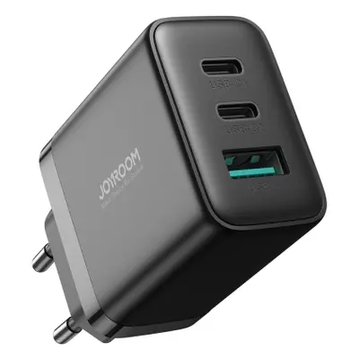 Joyroom JR-TCF10 hálózati töltő adapter USB / 2x USB-C 32W, fekete (JR-TCF10)