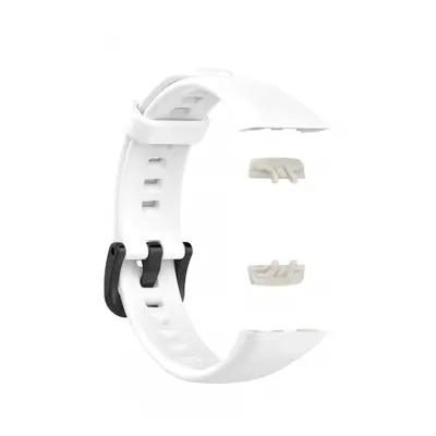 BStrap Silicone szíj Honor Band 6 / Huawei Band 6, white (SHO003C02)