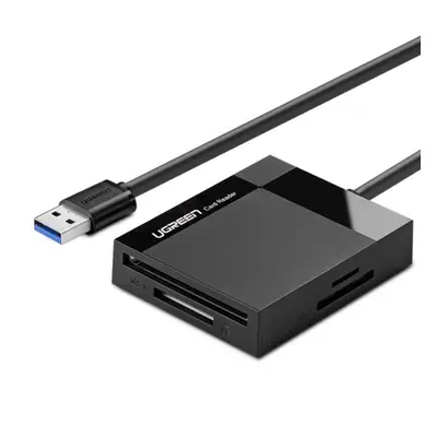 Ugreen CR125 kártyaolvasó USB 3.0 1m, fekete (30231)