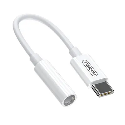 Joyroom Ben Series adapter 3.5 mm jack / USB-C, fehér (SH-C1)