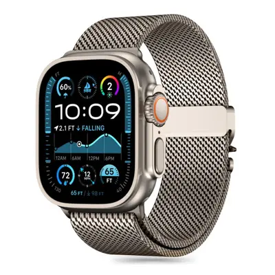 Tech-Protect Milano szíj Apple Watch 44/45/46/49mm, titanium