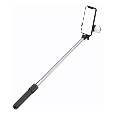 MG Telescopic Bluetooth szelfie bot LED lámpval 0.71m, fekete