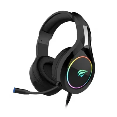 Havit Gamenote H2232d RGB gamer fejhallgató 3.5mm, fekete-piros (H2232d)