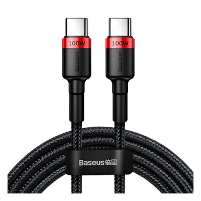 Baseus Cafule kábel USB-C / USB-C PD 2.0 5A 2m, fekete (CATKLF-AL91)