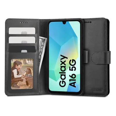 Tech-Protect Wallet könyv tok Samsung Galaxy A16 4G / 5G, fekete