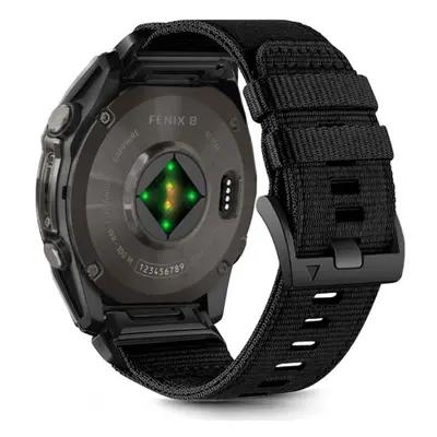 Tech-Protect Nylon Classic szíj Garmin Fenix 5 / 6 / 6 Pro / 7 / 8 47mm / E, black