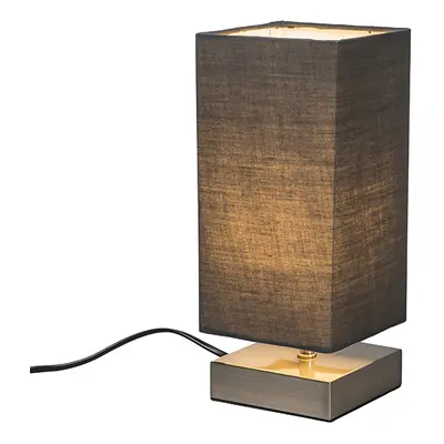 Modern asztali lámpa szürke acéllal - Milo