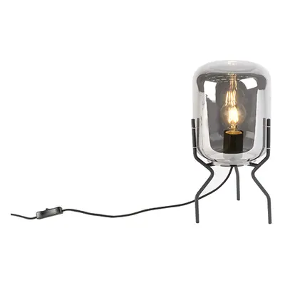 Smart design asztali lámpa fekete füstüveggel, WiFi A60 - Bliss