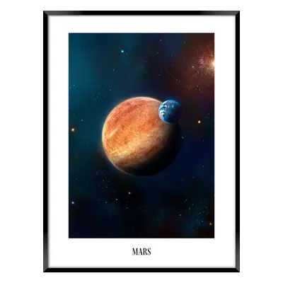 Falikép 50x70 cm Mars bolygó - MARS - Butopêa