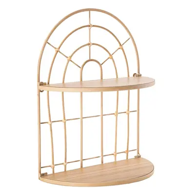 Fali polc, félkör alakú, rattan - CAGE - Butopêa