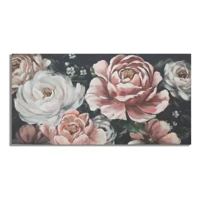 Vászon kép, pünkösdi rózsák,120x60 cm púder, fehér - ROSES1 - Butopêa