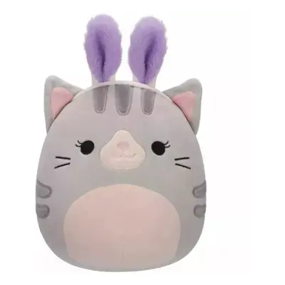 Squishmallows 20 cm - Tally a szürke cirmos cica nyuszi fülekkel - Butopêa