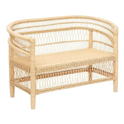 Rattan kétszemélyes pad, tölgy színű - JAKARTA - Butopêa