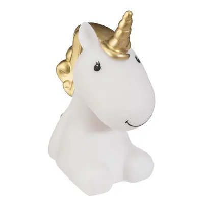 LED-es éjszakai fény, unikornis, fehér-arany - LICORNE - Butopêa