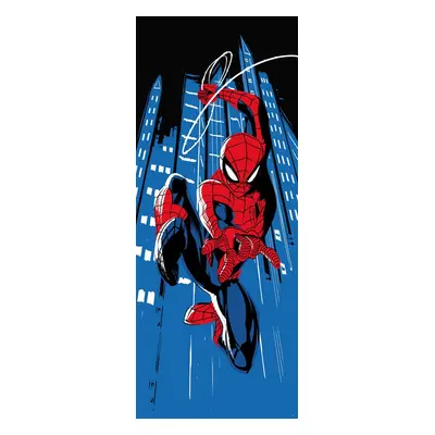 Pókemberes tapéta, 100x250 cm, piros - kék - SPIDERMAN - Butopêa