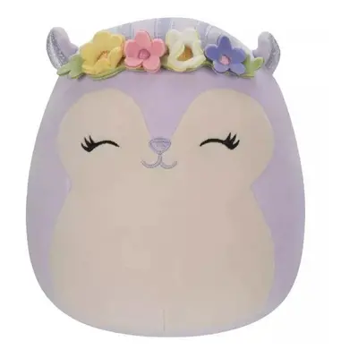 Squishmallows 20 cm - Sydnee a lila mókus, virágos koronával - Butopêa