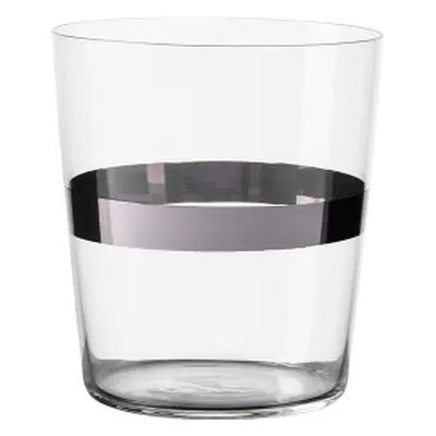 440 ml-es platinaszínű sávval Tumbler poharak 6 db-os készlet – 21st Century Glas Lunasol META G