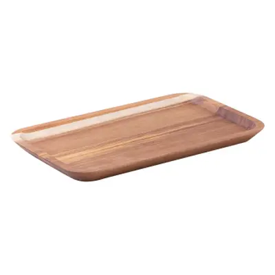 Téglalap formájú akácfa kistálca 30 x 17,5 cm - FLOW Wooden