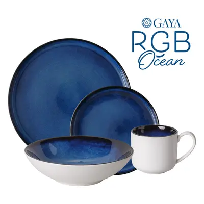 16 db-os porcelánkészlet - Gaya RGB Ocean Lunasol