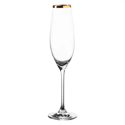 Sampán pohár arannyal borított szélel 210 ml - Premium Glas Crystal