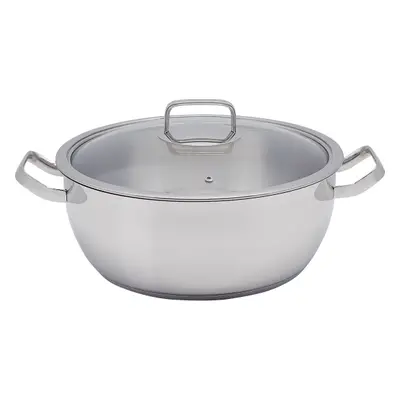 Merkur wok üvegfedéllel 9,6 l