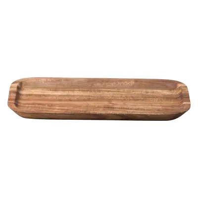 Téglalap alakú akácfa tálca, közepes 25 x 14 cm - FLOW Wooden - 593703