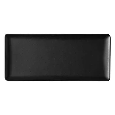 Szervírozó tányér 24 x 13 cm — Basic black matt - 492786