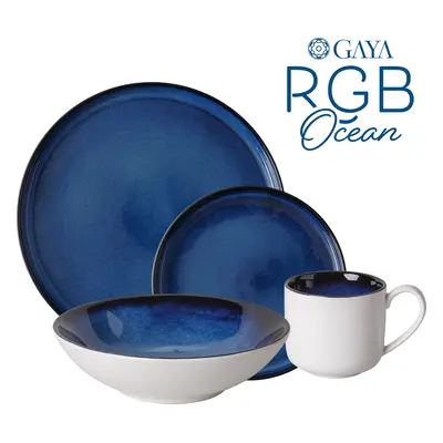 Porcelán készlet 16 db - Gaya RGB Ocean Lunasol - w0029