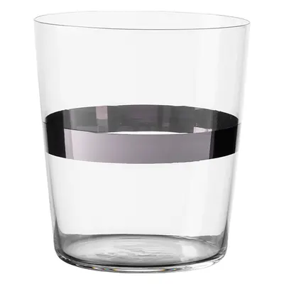 Tumbler poharak platina színű sávval 440 ml készlet 6 db – 21st Century Glas Lunasol META Glass 