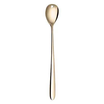 Latte kanál szívecskével PVD champagne - Love Cutlery - 116625