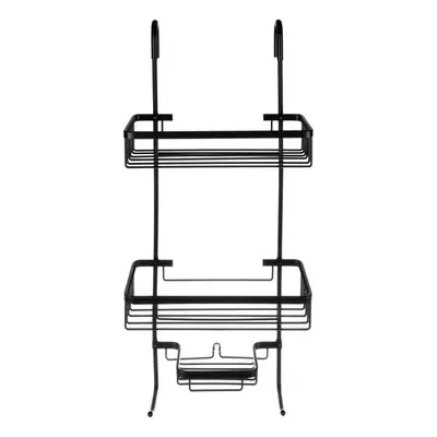 Fali zuhanypolc - fekete