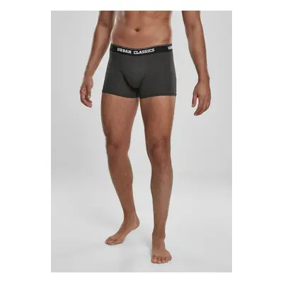 Urban Classics Boxer Shorts 3-Pack branding AOP/black/charcoal