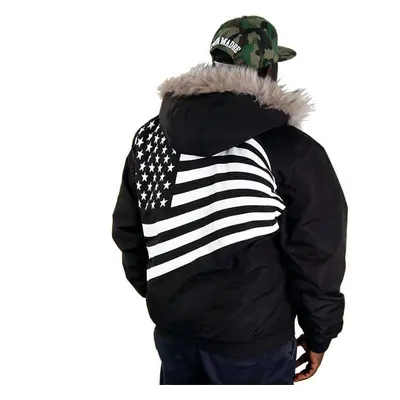 Téli dzeki Cocaine Life Flag Winter Jacket Black