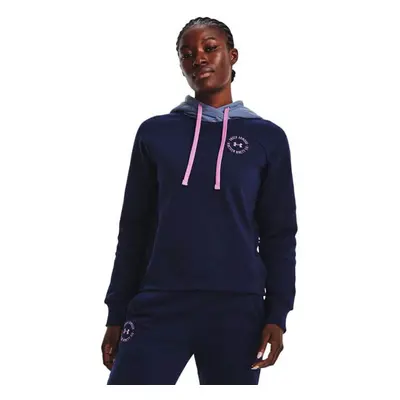 Under Armour Rival Fleece CB Hoodie-NVY