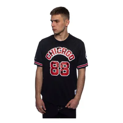 Mitchell & Ness Chicago Bulls All Star black Name & Number Mesh Crewneck