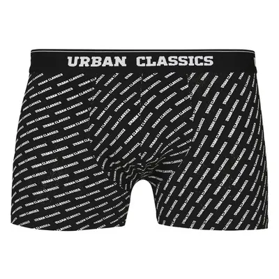 Urban Classics Boxer Shorts 5-Pack bur/dkblu+wht/blk+wht+aop+blk