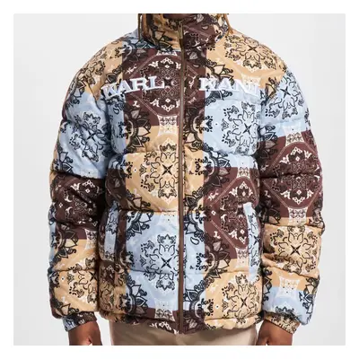 Téli kabát Karl Kani Retro Paisley Corduroy Puffer Jacket lt. blue/multicolor