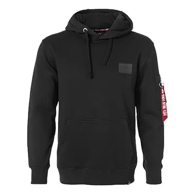 Férfi pulóver Alpha Industries Back Print Hoody Black