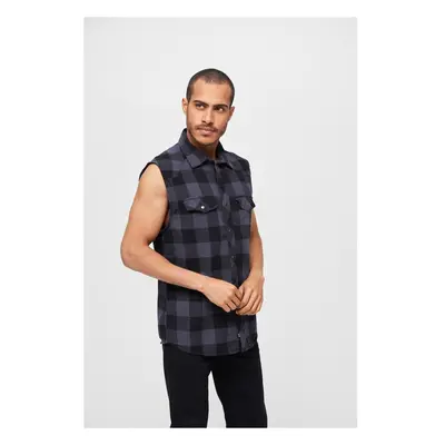 Brandit Checkshirt Sleeveless black/grey