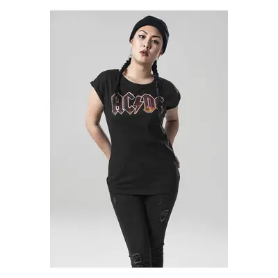 Mr. Tee Ladies AC/DC Voltage Tee black