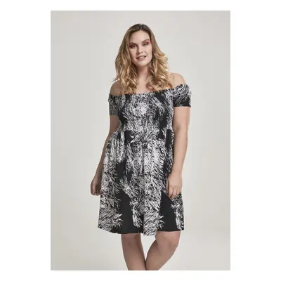 Urban Classics Ladies Smoked Off Shoulder Dress limb