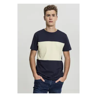 Urban Classics Contrast Panel Tee nvy/powderyellow