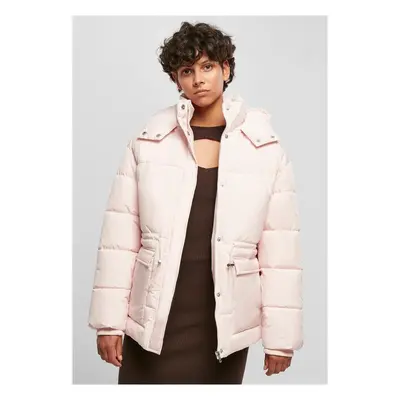 Urban Classics Ladies Waisted Puffer Jacket pink