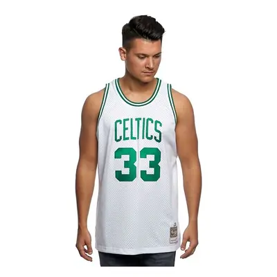 Mitchell & Ness Boston Celtics #33 Larry Bird white Swingman Jersey